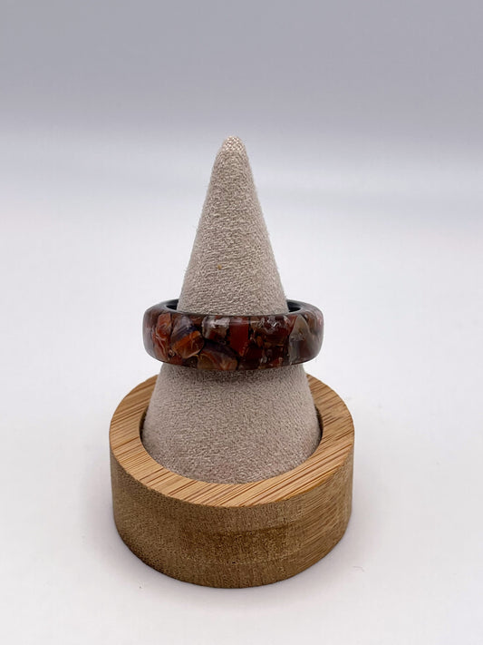 Drift Current Agate Ring