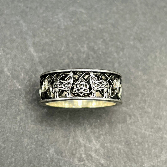 Trinity Knot Wolf Ring