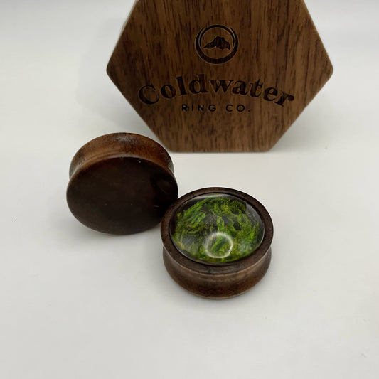 22mm (7/8") - Wooden Glass Lens Plugs