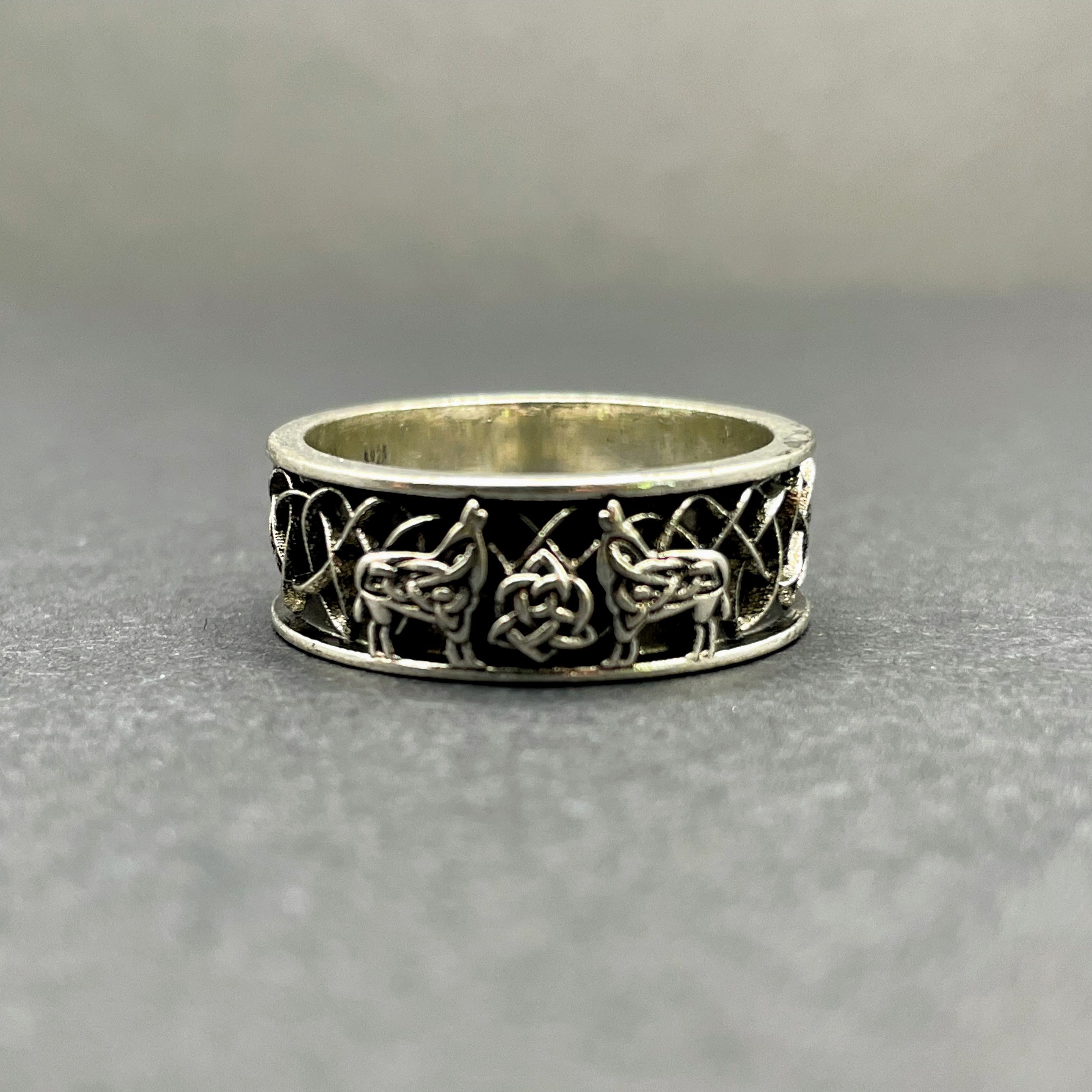 Sterling Silver Celtic Wolf Ring, Wolf Wedding Band, Celtic Trinity Animal  Ring, Wolf Jewelry, Norse Wolf Ring, Viking Wolf Jewelry 1196
